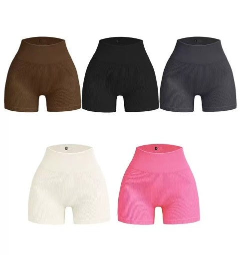 Short Côtelé Taille Haute Collection Essential